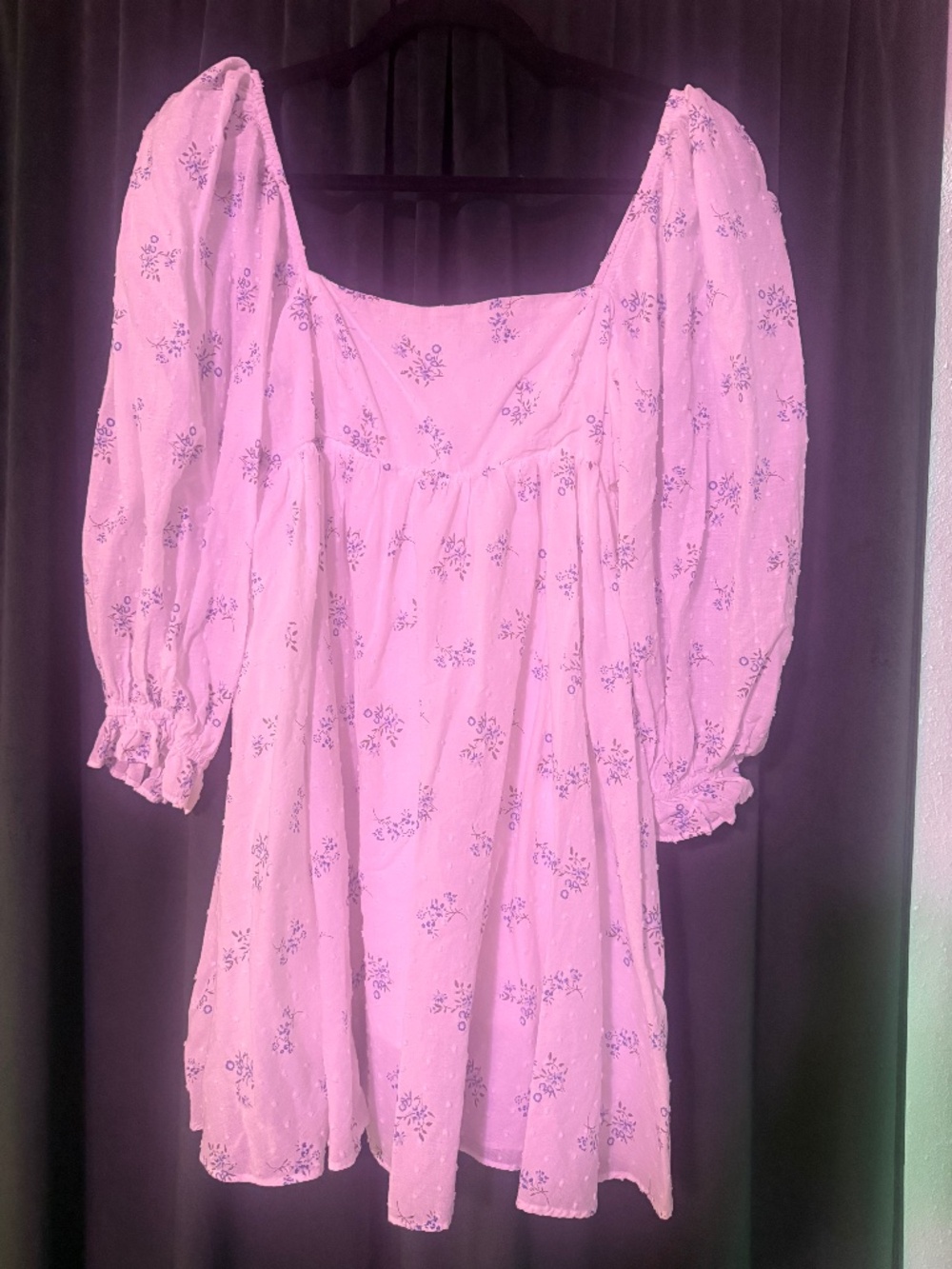 Lulus White Floral Eyelet Dress